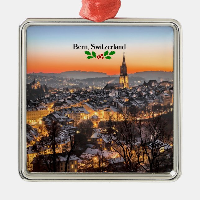 Bern, Schweiz Julgransprydnad Metall (Framsidan)