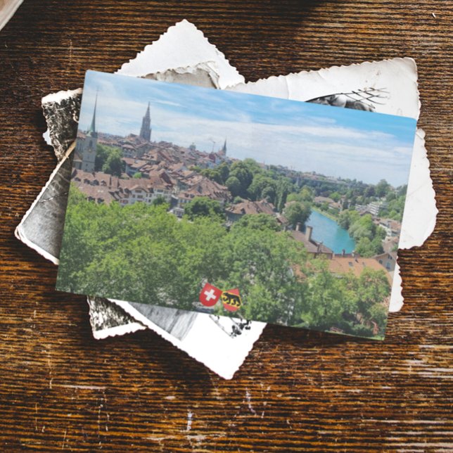 Bern, Schweiz | Schweiz kulturarvsresa Vykort (Scenic postcard featuring the picturesque Old City of Bern)
