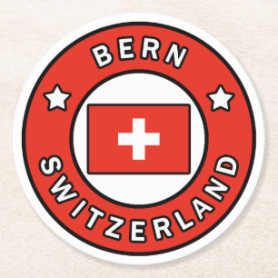 Bern Schweiz Underlägg Papper Rund