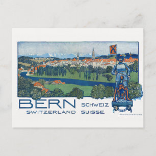 Bern Schweiz Vintage affisch 1906 Vykort