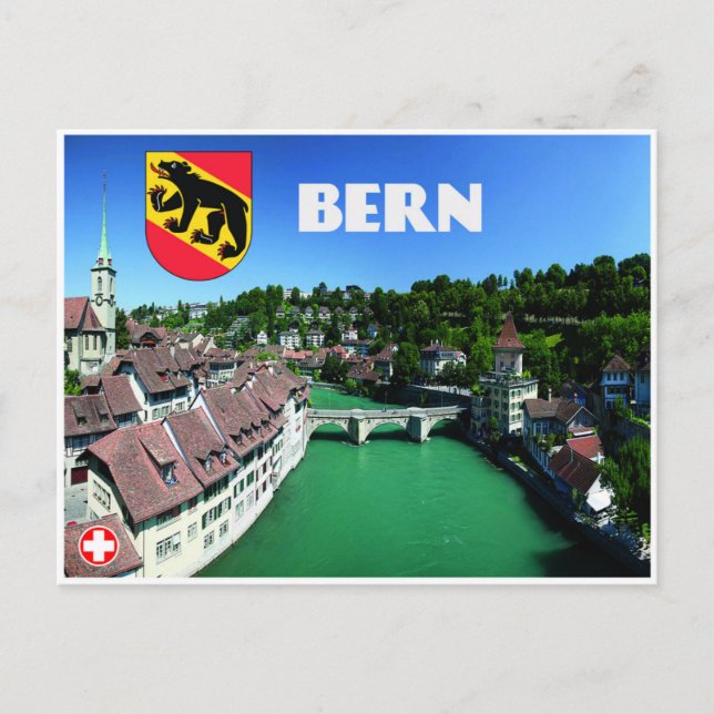 Bern - Schweiz Vykort (Framsida)