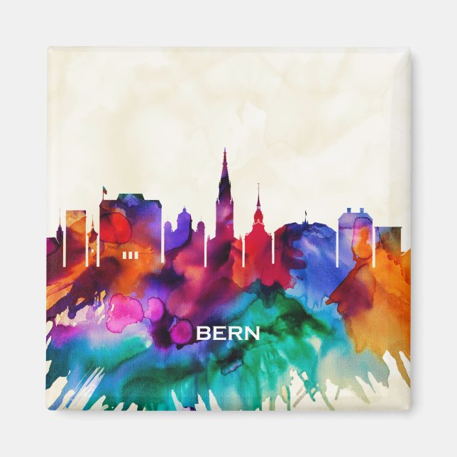 Bern Skyline Magnet (Framsidan)