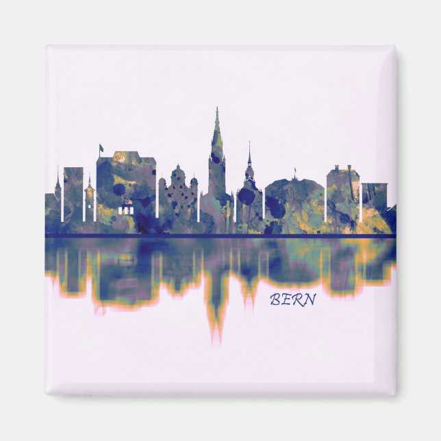 Bern Skyline Magnet (Framsidan)