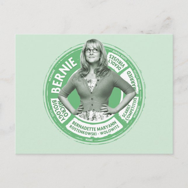 Bernadette Info Grafik Vykort (Framsida)