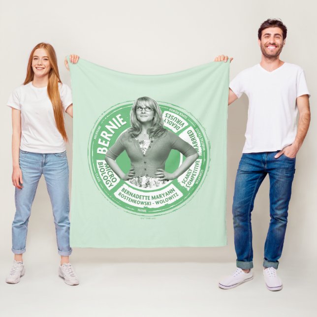 Bernadette Info Graphic Fleecefilt (På plats)