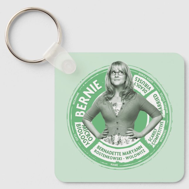 Bernadette Info Graphic Nyckelring (Framsida)