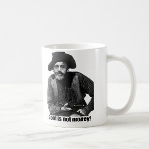 Bernanke - guld är inte pengar kaffemugg
