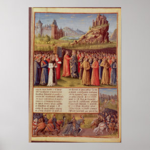 Bernard av Clairvaux att predika understöder Poster