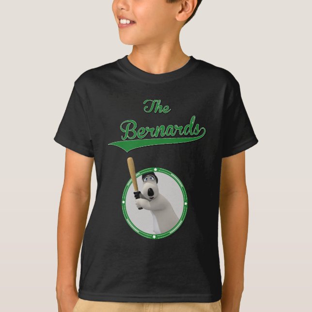 Bernard Bear Baseball Merchandise Tee Shirt (Framsida)