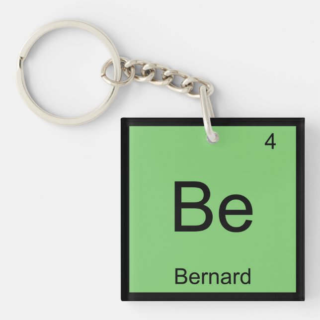 Bernard Namn Chemistry Inslag Periodic Bord (Framsidan)