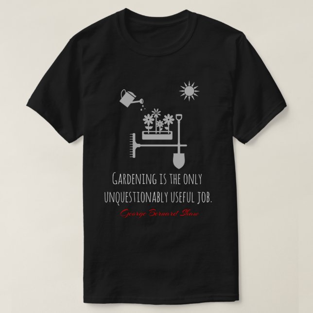  Bernard Shaw-citat, svart jobb Tröja (Design framsida)
