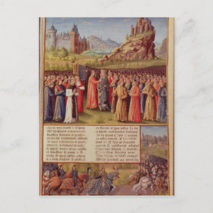 Bernard till Clairvaux som predikar andra korståge Vykort