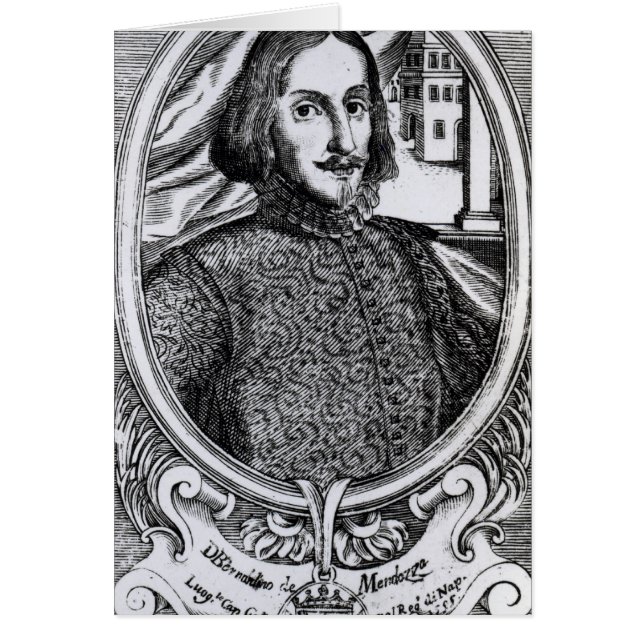 Bernardino de Mendoza, 1595 Hälsningskort (Framsidan)