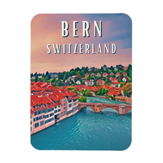 Berne, au cœur des Alpes suisses Magnet (Vertikal)