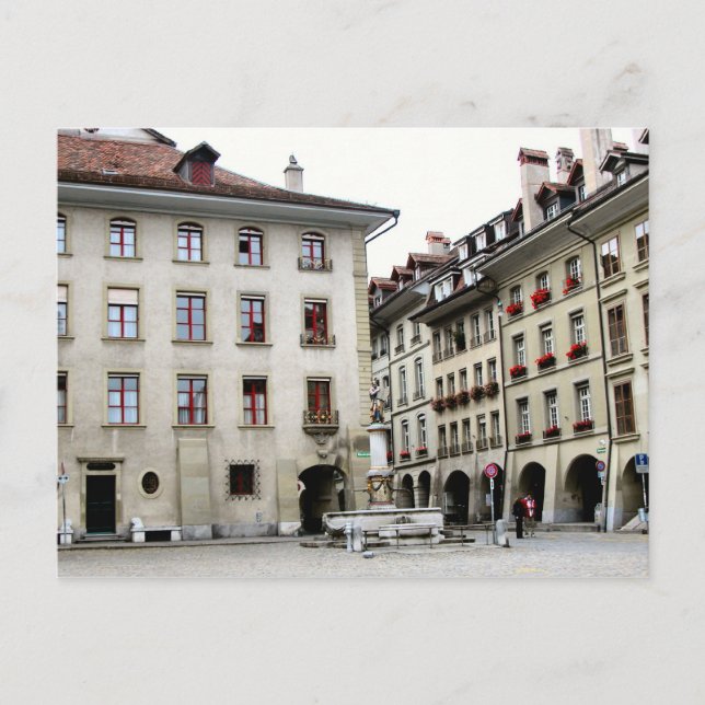 Berne old city - Cathedral square Vykort (Framsida)