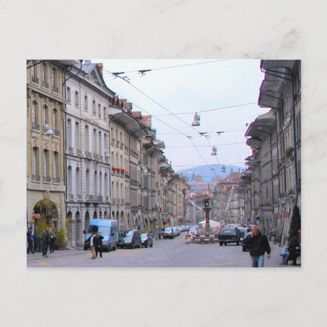 Berne old city - Main shopping street Vykort (Framsida)