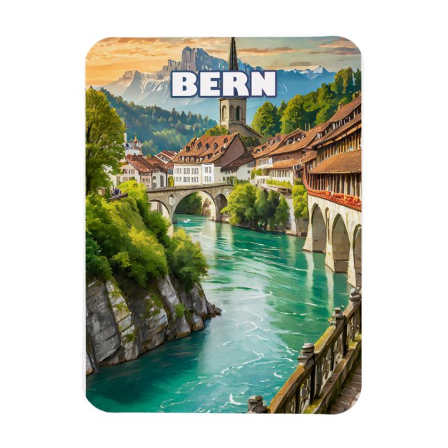 Berne, perle helvétique magnet (Vertikal)