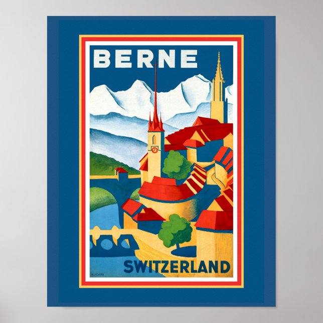 Berne, Schweiz Poster (Framsidan)