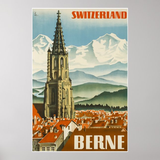 Berne, Schweiz, resposter Poster (Framsidan)