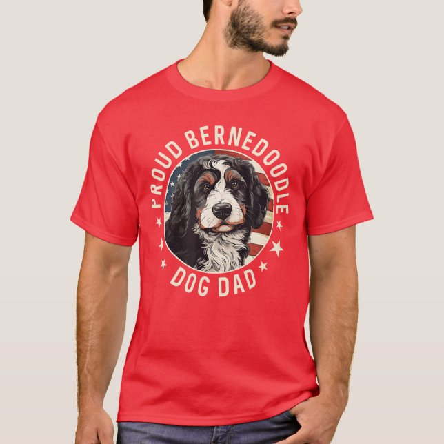 Bernedle American Flag Patriotic Proud Bernedle Da T Shirt (Framsida)