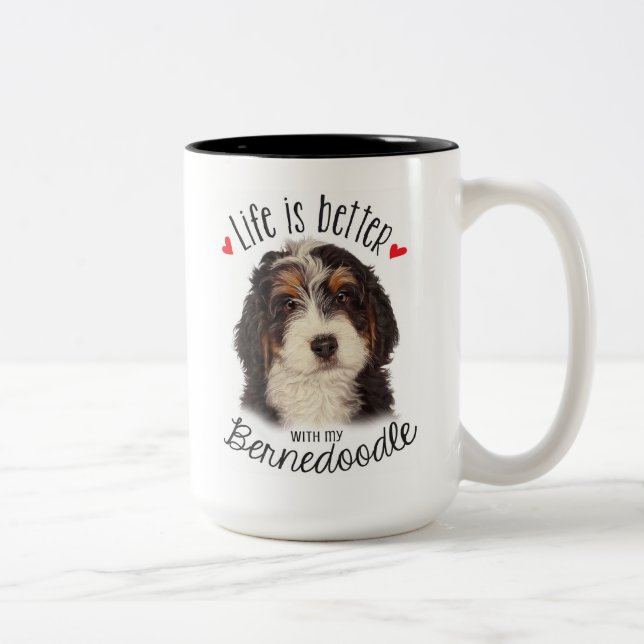 Bernedoodle 2 ton 15oz Mugg (Höger)