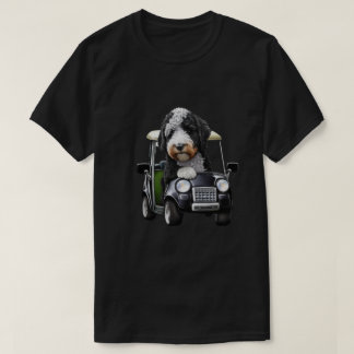 Bernedoodle Bernese Golfing-gåva Hund Pappa T Shirt