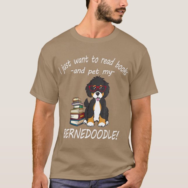 Bernedoodle bokar t shirt (Framsida)