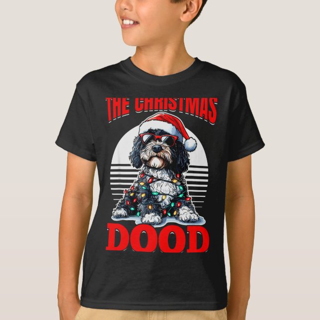 Bernedoodle Christmas Dog Breed The Christmas Dood T Shirt (Framsida)