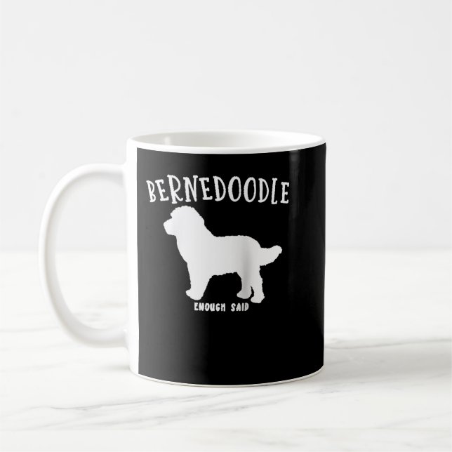 Bernedoodle Design for Bernedoodle Dog Lovers Ragl Kaffemugg (Vänster)