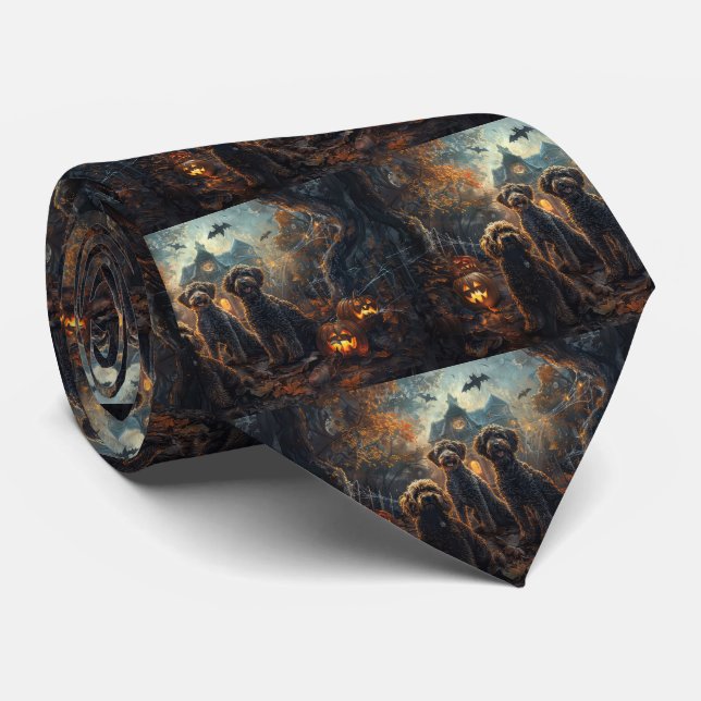 Bernedoodle Halloween Natt Hund Delight Slips (Rullad)