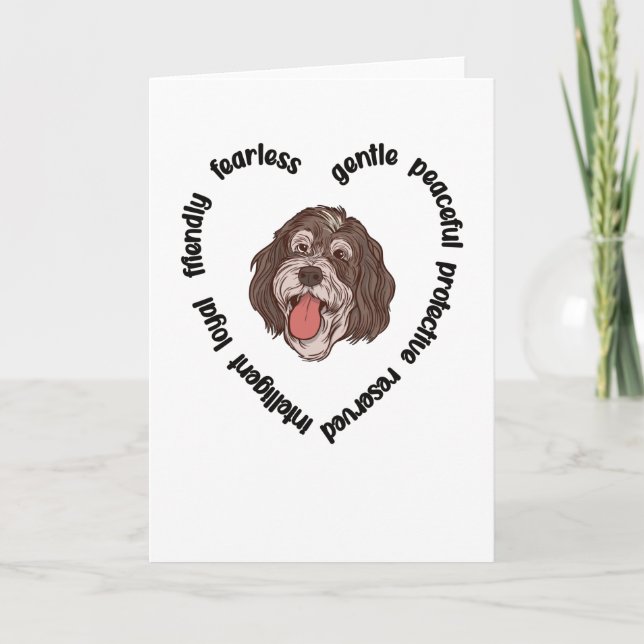 Bernedoodle Hund älskare Bernedoodle Mamma Hund Pa Kort (Framsida)
