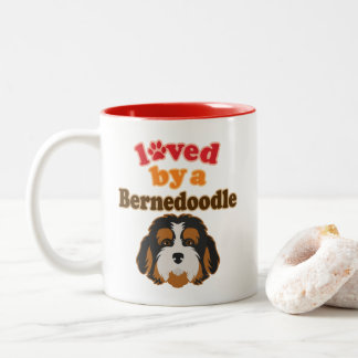 Bernedoodle Hund älskare Gift Två-Tonad Mugg