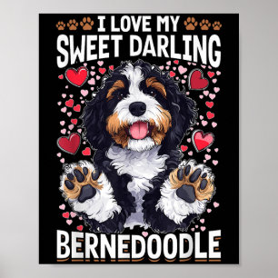 Bernedoodle Hund aveln I Kärlek Min svenska Darlin Poster