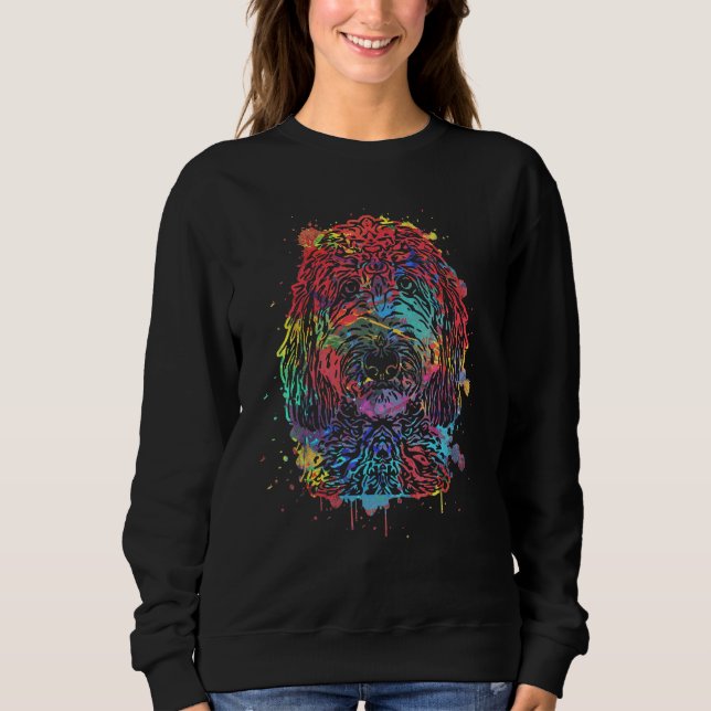 Bernedoodle Hund Bernedoodle T Shirt (Framsida)