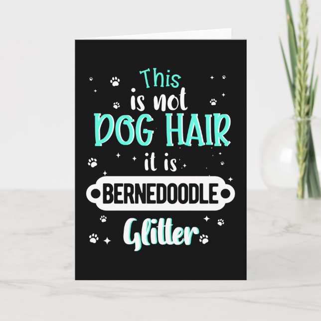 Bernedoodle Hund Funny Gift Idea Kort (Framsida)