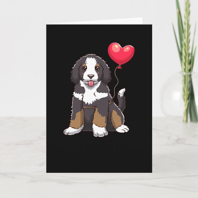 Bernedoodle Hund Gift Idea Kort (Framsida)