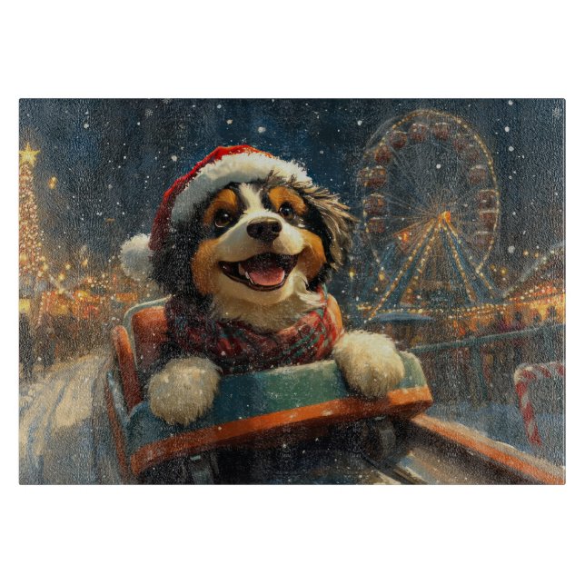 Bernedoodle Hund Rulltrappa Jul  (Framsidan)