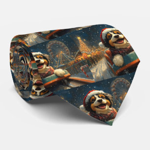 Bernedoodle Hund Rulltrappa Jul Slips