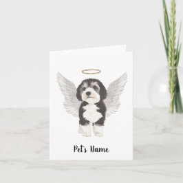 Bernedoodle Hund Sympathy Memorial Kort