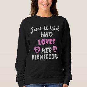 Bernedoodle Hund Tilt Head Shirt Cute För manar kv T