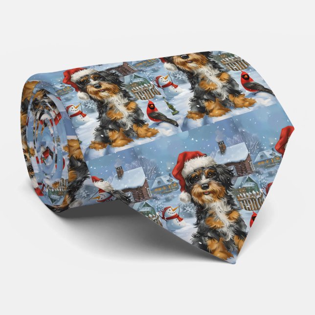 Bernedoodle Hund Winter Wonderland jul Slips (Rullad)