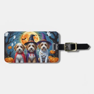 Bernedoodle Hundar Pumpkin Halloween Funny Bagagebricka