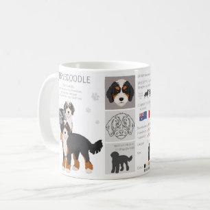 Bernedoodle hundmix Kaffe Mugg