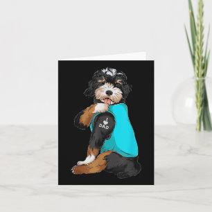 Bernedoodle I Kärlek Pappa Tattoapparel, Hund Gif Kort