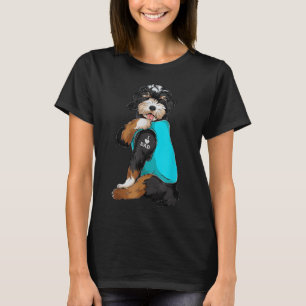 Bernedoodle I Kärlek Pappa Tattoapparel, Hund Gif T Shirt