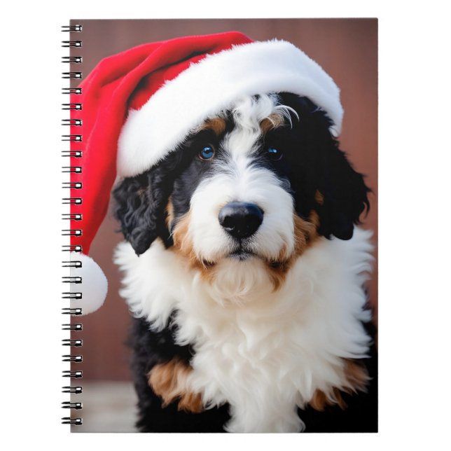 Bernedoodle-jul Anteckningsbok (Framsidan)