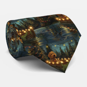 Bernedoodle jul - festlig resa slips