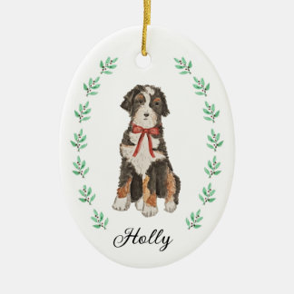 Bernedoodle jul Ornament