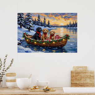 Bernedoodle julbåtshögtid poster
