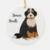 Bernedoodle-julet Ornament Bernese Pudel mix